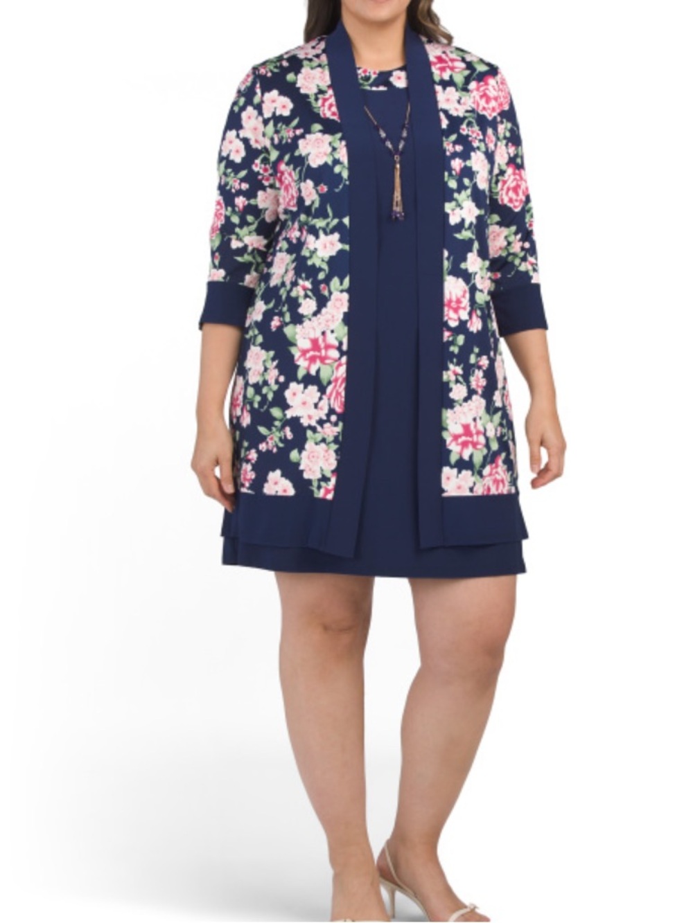 MARINA Dress With Matching Jacket And Necklace